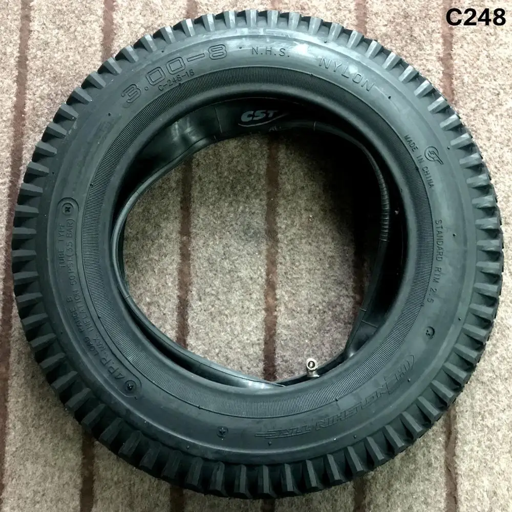 Пневматическая черная шина для инвалидной коляски CST Cheng Shin power 3 00 8 включает