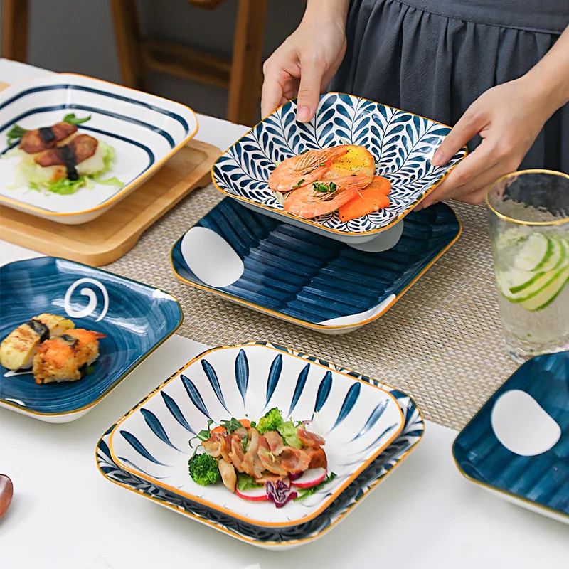 

Nordic Style Plate Western Plate kitchen accessories Internet Celebrity Style Tableware Creative Plate Breakfast Salad Dish