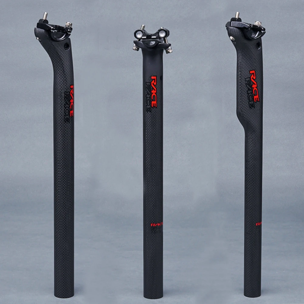 TOSEEK Гонка Лицо Рядом черный красный матовый труба из углеродистого волокна 3K