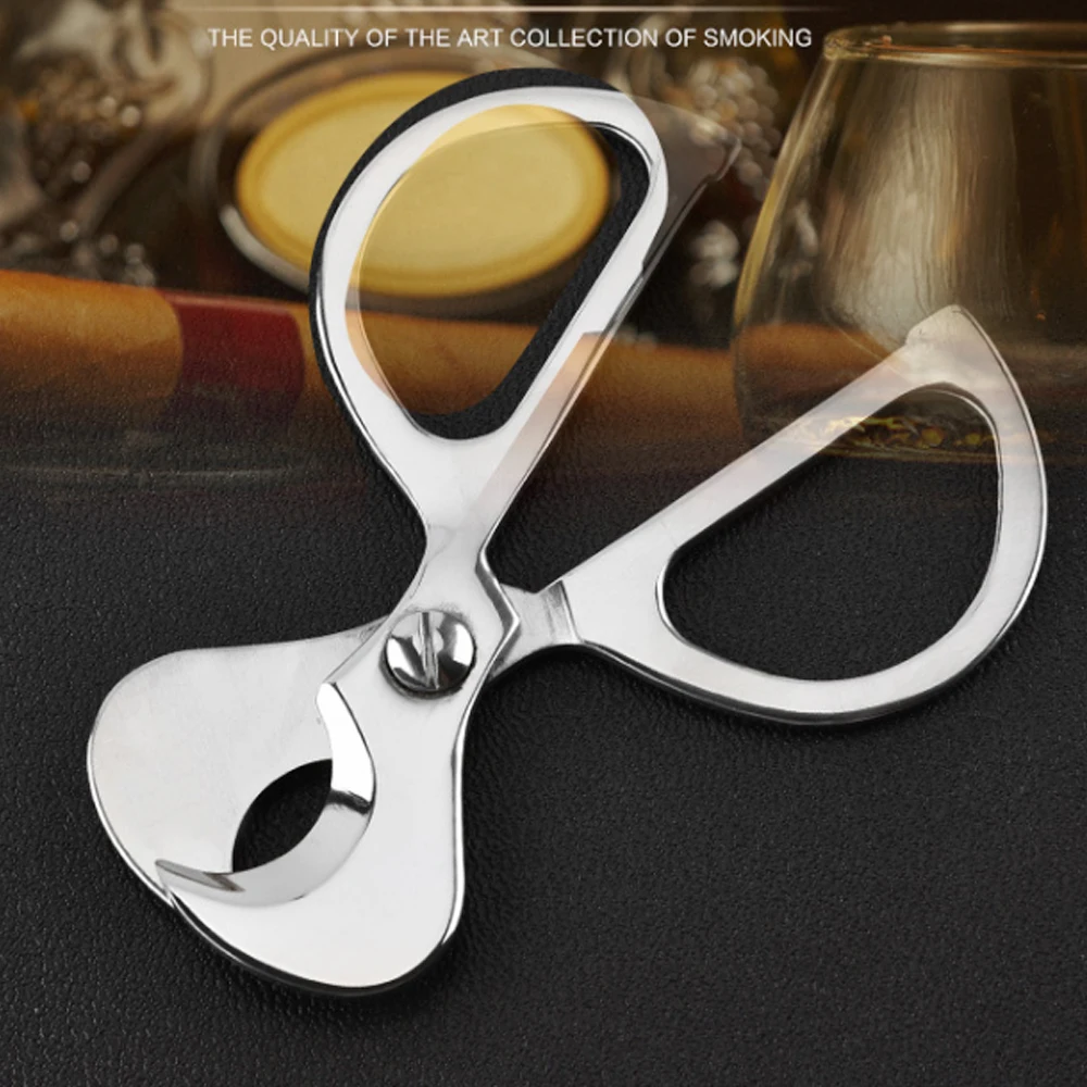 

20pcs/lot Wholesale Stainless Steel Cigar Cutter Christma Scissors Gift For Men Smoking Smoke Cigarette Herb Accessories Cigars