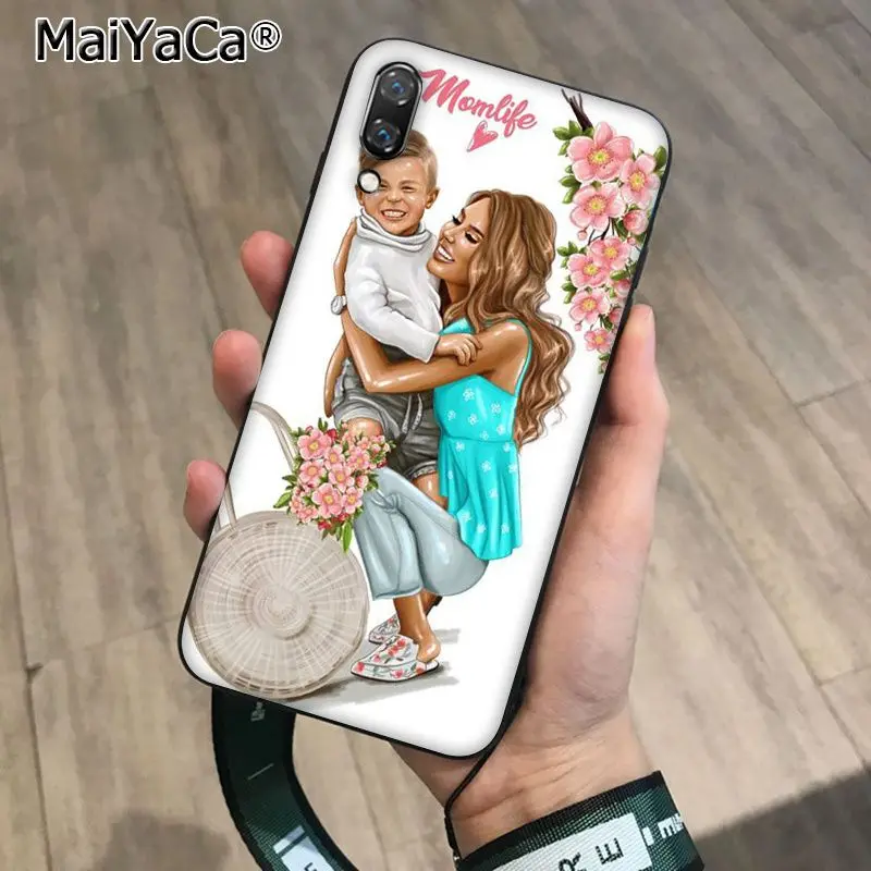 MaiYaCa красивый чехол для телефона для мамы и дочки и сына для Huawei P10 Plus 20 pro P20 lite mate9 10 lite honor 10 vision 10 - Цвет: A8