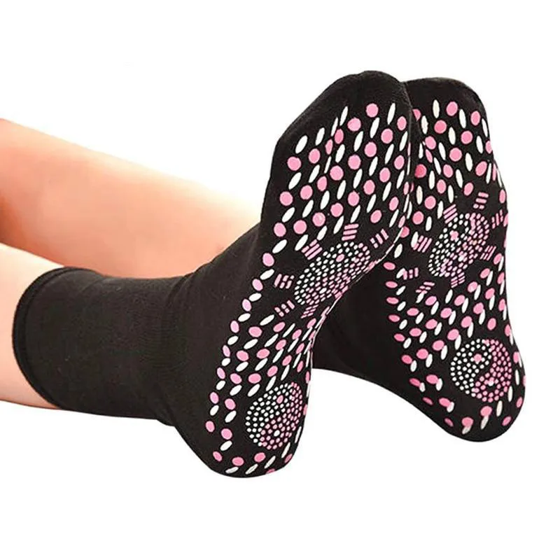 

Турмалиновые Самонагревающиеся Носки с подогревом для женщин, удобные теплые и холодные носки с подогревом для магнитной терапии
