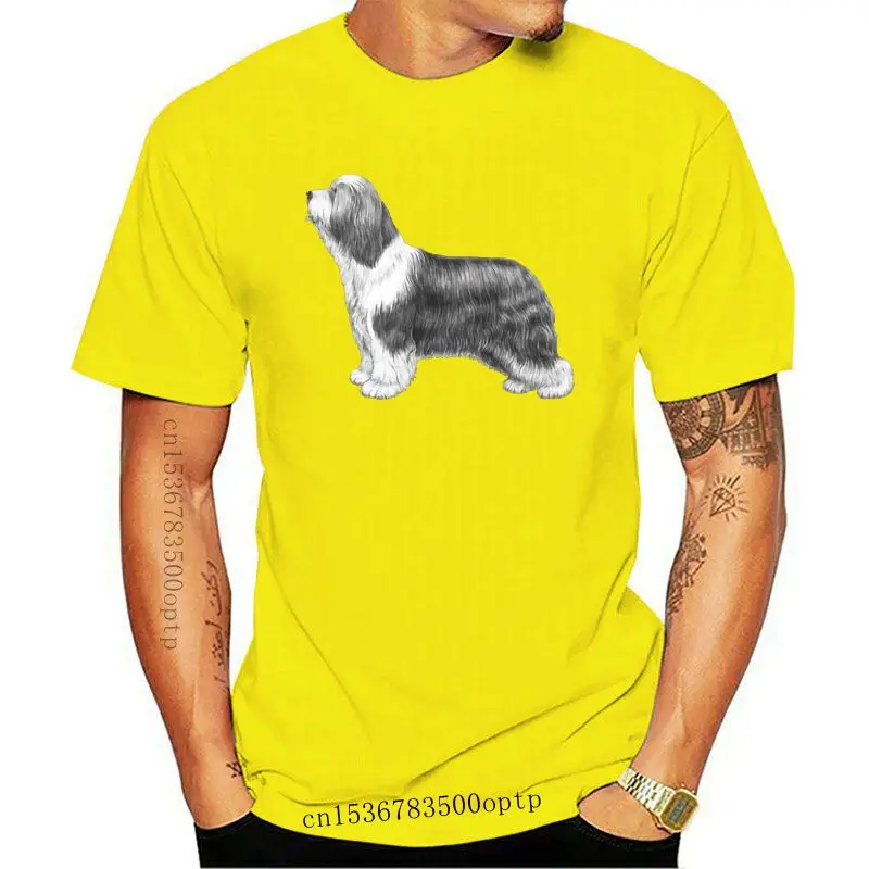 

Knitted Classic Bearded Collie Breed 2 Tshirt Male 100% Cotton Plus Size 3xl 4xl 5xl Slim Men's T Shirt Clothing Round Collar