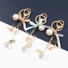 Брелок для ключей Pauli Manfi 2021, модный, с металлической звездой, лентой, бантом, женский, популярный, для рюкзака, аксессуары для кампуса