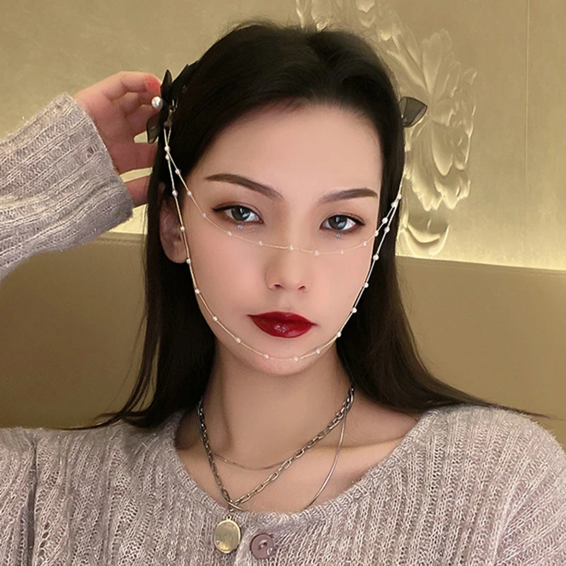 

Korean Temperament Chain Tassel Pearl Bow Hairpin Super Fairy Girl Side Clip Spring Clip Hairpin Net Red Hair Accessories