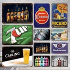 Логотип бренда пива, металлическая пластина, жестяной знак, винтажный ирландский постер для паба, бара, украшения, аксессуары, мужская пещера в стиле ретро, декоративная табличка для гостиной