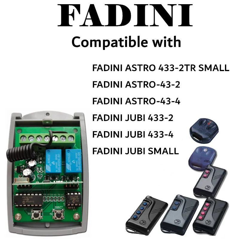 FADINI пульт дистанционного управления ASTRO 433 2TR маленький 43 2 4 запасной удаленный