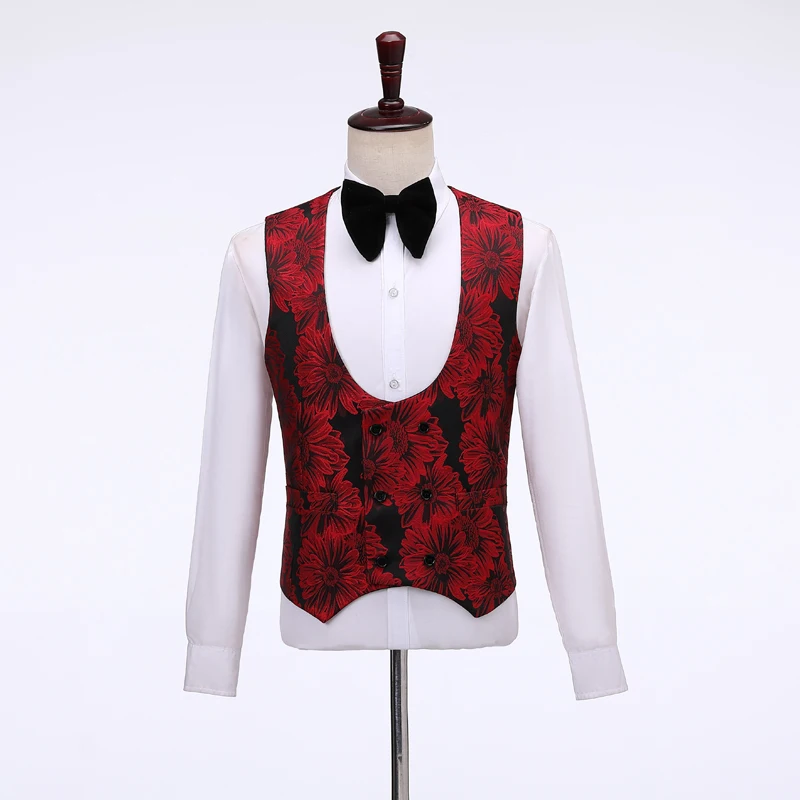 ЖИЛЕТ СВАДЕБНЫЙ мужской двубортный бархатный модный дизайнерский пиджак с