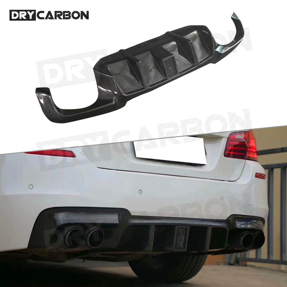 Углеродное волокно/FRP задний бампер диффузор спойлер со светодиодным светильник