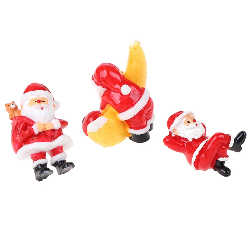 1 шт. мини-смоляная Фея Санта Клаус Снеговик модель Рождественская елка статуэтки