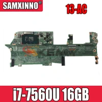 akemyfor hp spectre x360 13 ac dax31mb1aa0 laptop motherboard with sr366 i7 7560u 16gb ram onboard