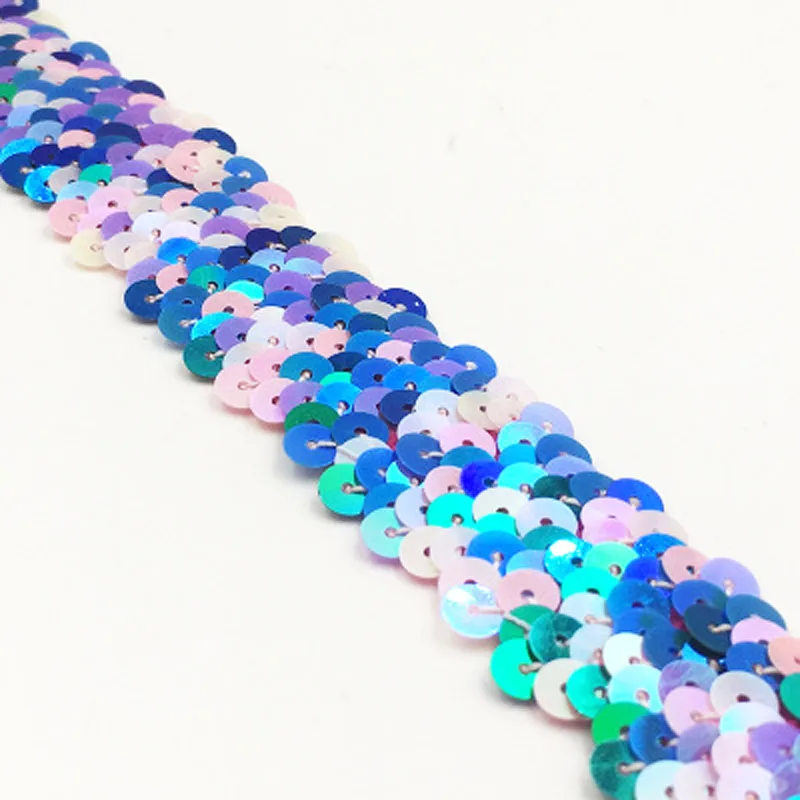 1 м/лот ширина 3 см эластичная блестящая отделка бисером кружевная Блестящая