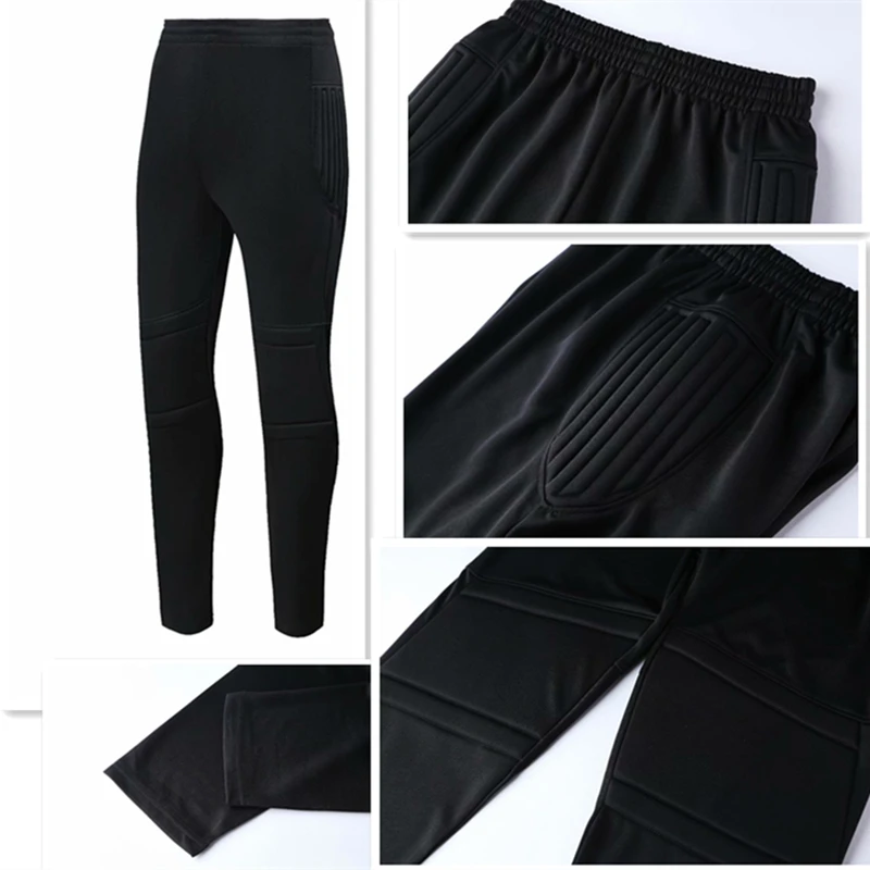 

Kids Adult Goalkeeper Soccer Jersey Set Child Men Goalkeeper Football Uniform Sponge Protection Goalie Shirts Pants & Shorts