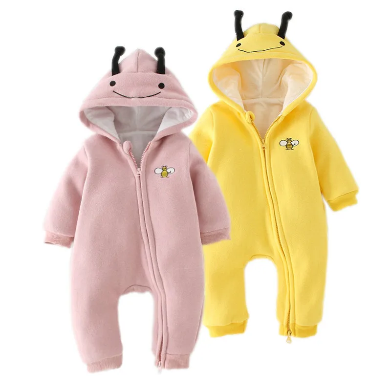 

Explosive little bee baby one-piece clothes men and women baby harem clothes newborn autumn and winter go out crawl clothes