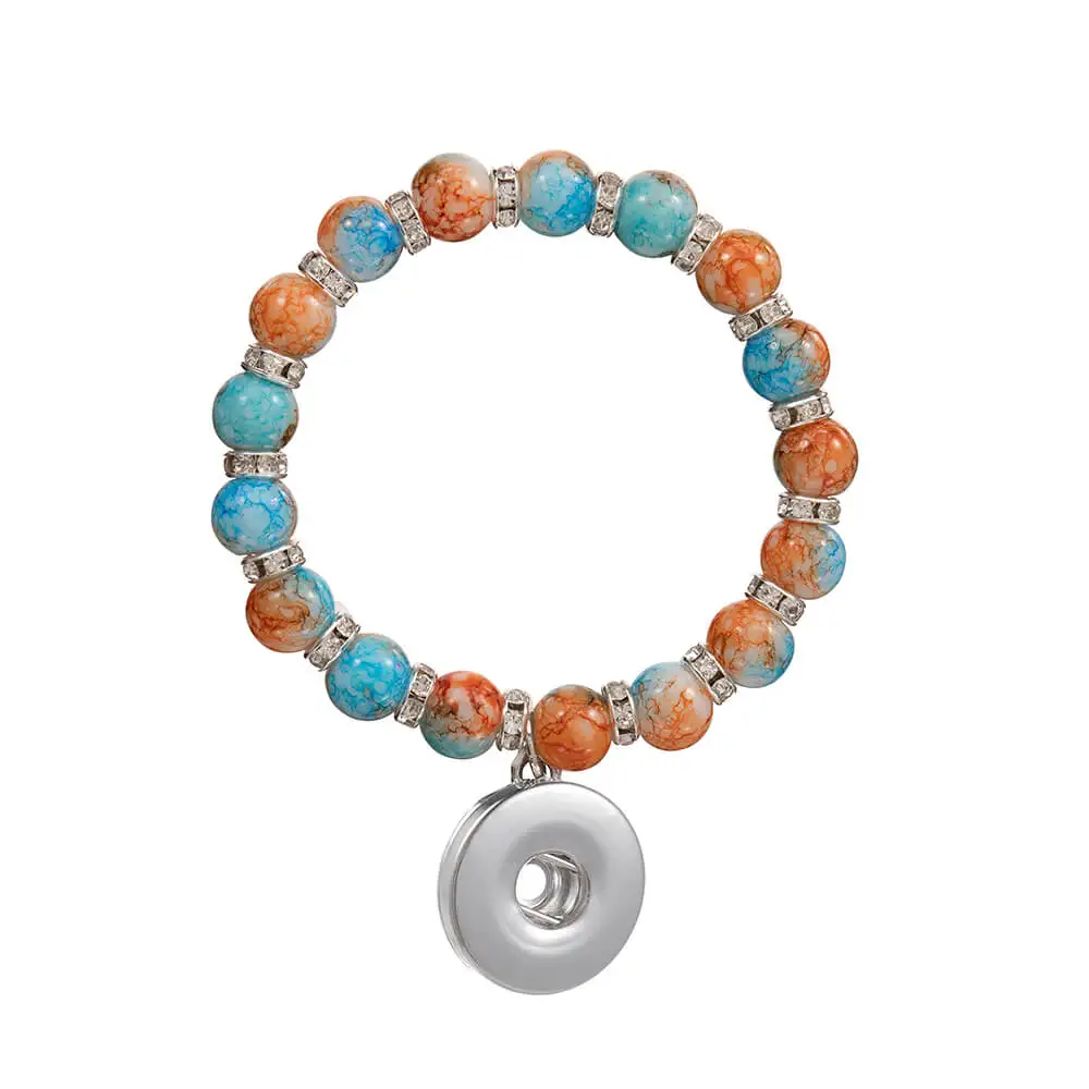 Стразы бусины стеклянные 18 мм оснастки браслет с кнопками для маленькой девочки