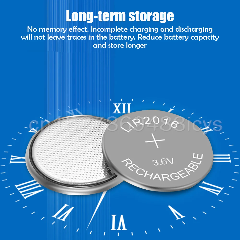 3 шт. 6 В LIR2016 LIR 2016 литиевая аккумуляторная батарея для пульта дистанционного