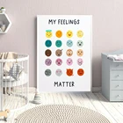 Разноцветные плакаты My ощущения, холст, живопись, классная тематика, образовательные дошкольные настенные художественные принты для декора детской комнаты