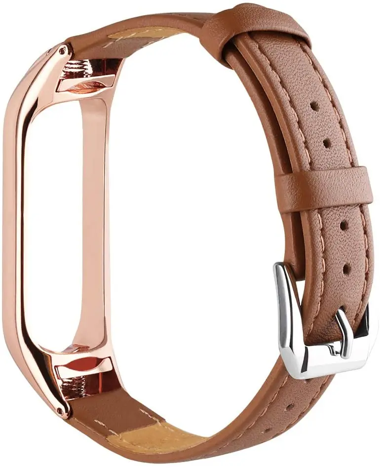 

Ремешок кожаный для Xiaomi Mi Band 5/4, Mi Band 5/4/3