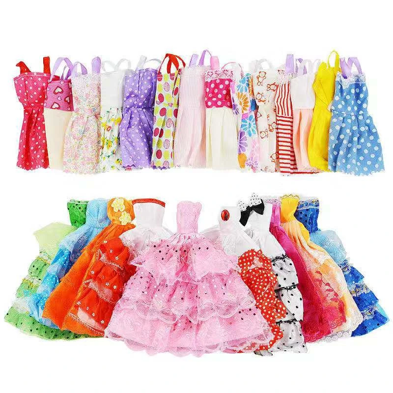 Barbies-Conjunto de muebles para casa de mu&ntilde;ecas, 31 art&iacute;culos = 1 armario + 30 accesorios para mu&ntilde;ecas, vestidos, coronas, collares, zapatos para Barbie-3