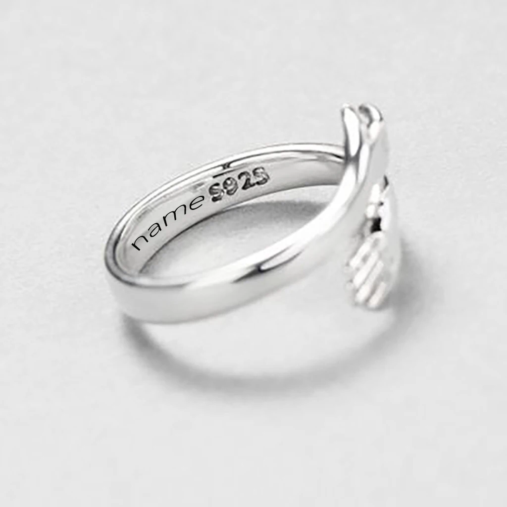 

Fashion Ring For Women Girl Personalized Custom Name Mother's Day Gift Exquisite Wedding Finger Rings Silver Color Charm Jewelry