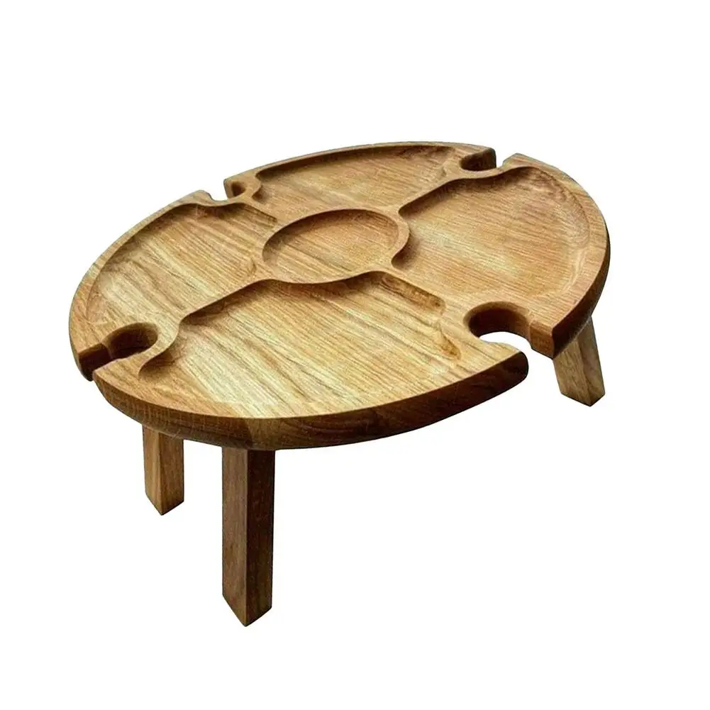 

Original Wooden Outdoor Tables Folding Picnic-table With Cup Holder 2 In 1 Wine Glass Rack Outdoor Wine Table Wood Table