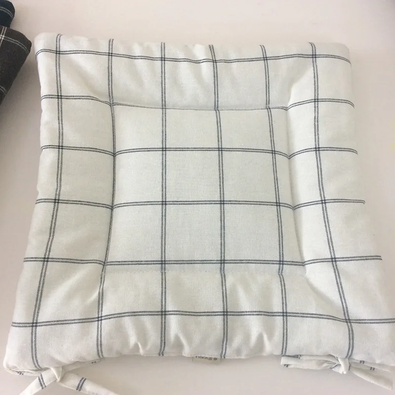 4 Цвета большого размера модная клетчатая Подушка офисного стула коврик