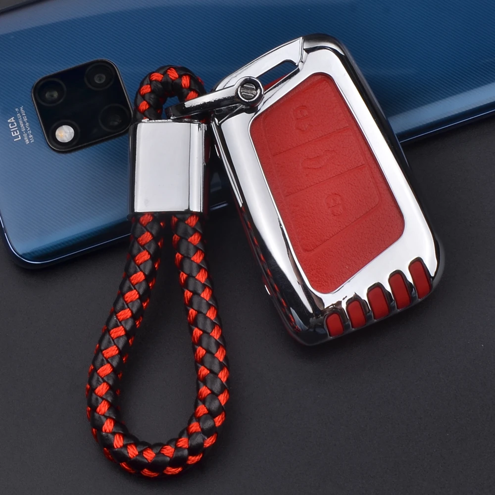 Чехол для ключа автомобиля чехол пульта дистанционного управления Volkswagen Tiguan MK2