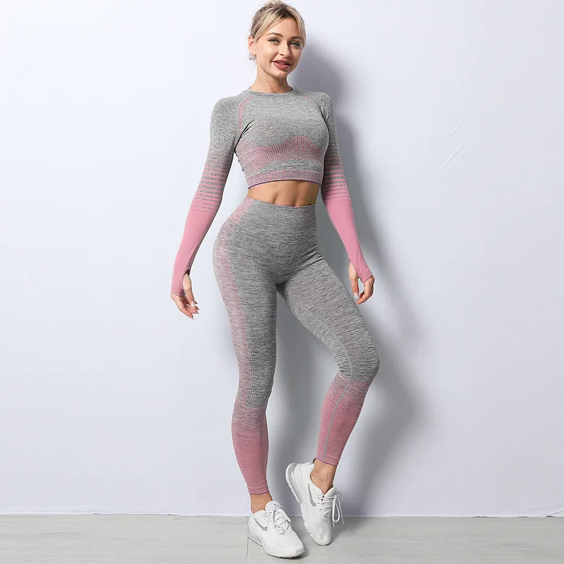 

High Waist Yoga Clothing Suit Women's Sports Bra High Waist Shorts Girl Seamless Leggings Short Sports Suit Fitness Clothing 5pc