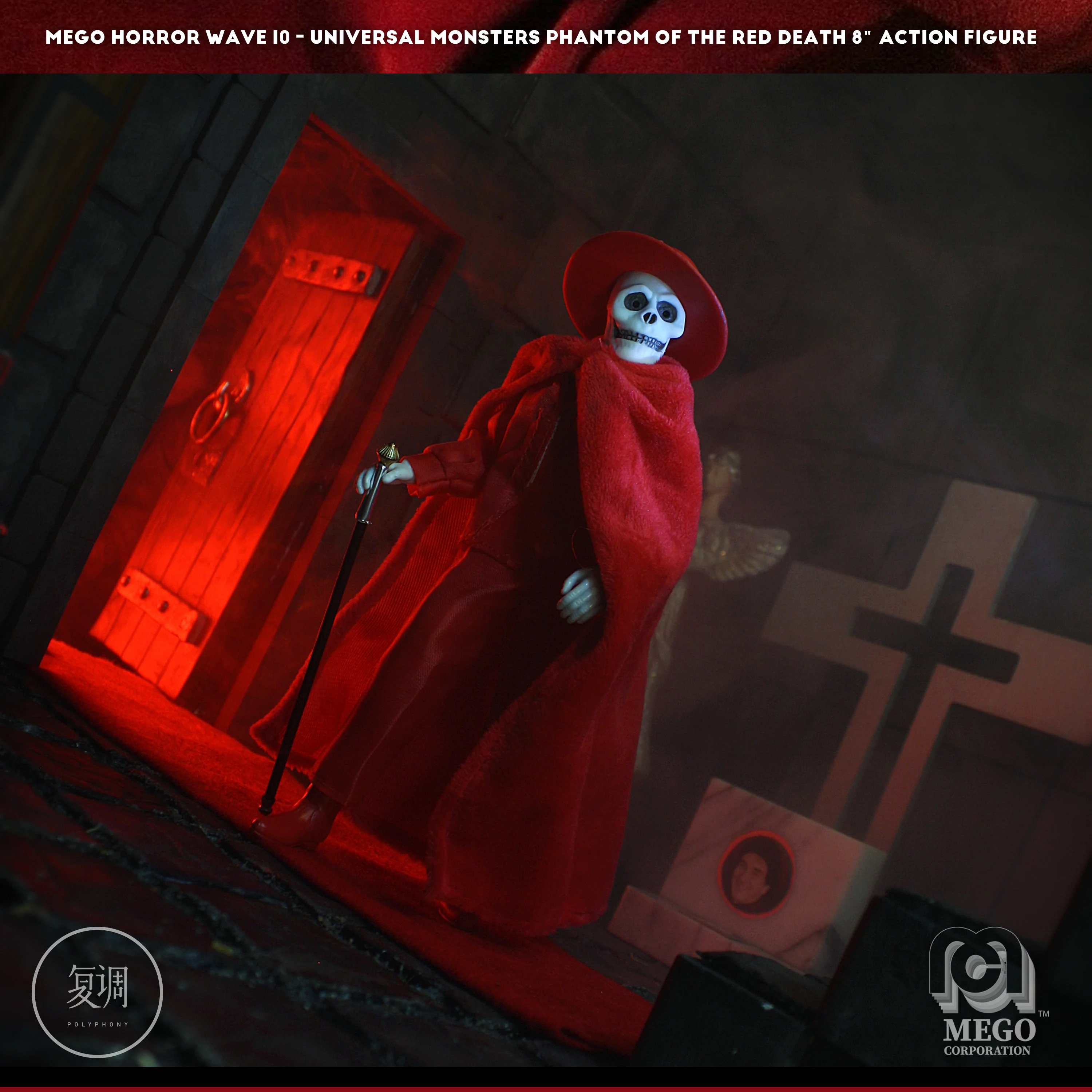 Оригинальная фигурка страшного фантома оперы Фантом красной смерти ПВХ экшн