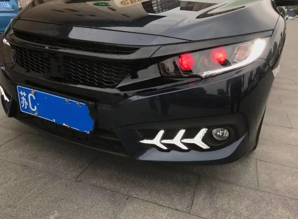 Для Honda Civic 2016 2017 автомобильный Стайлинг Многофункциональный светодиодный