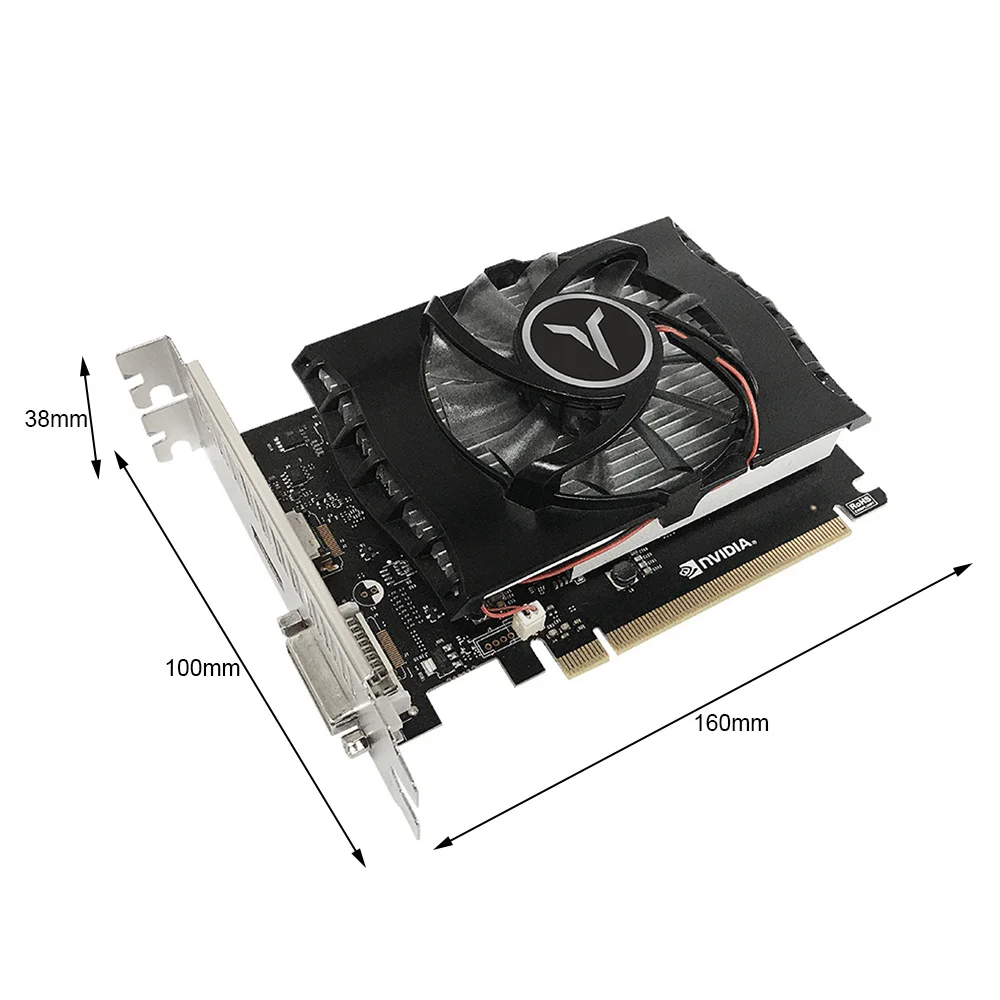 Yeston GT1030 4G D4 TA Графика игровой карты графическая карта 14nm 1152 1380 МГц 4G/64 бит/DDR4 DVI D +