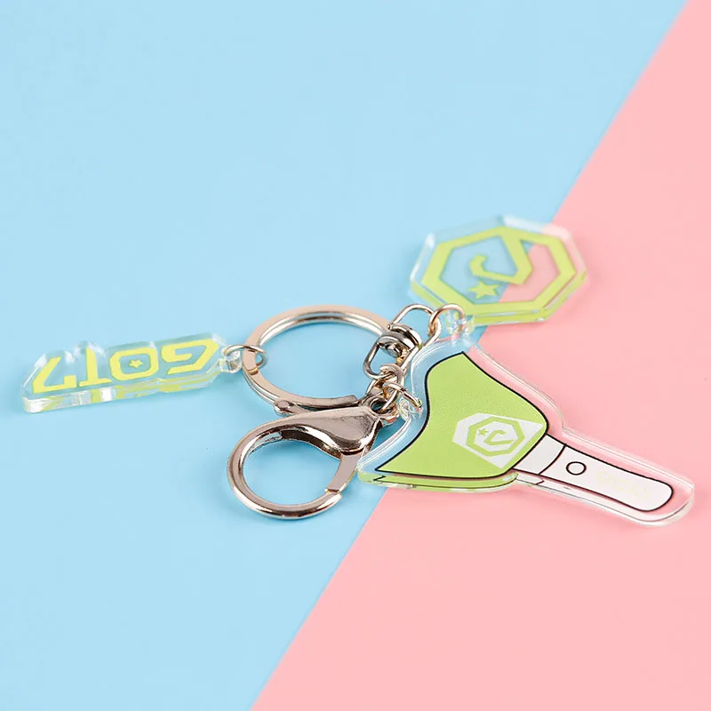 H02 Kpop Корейская группа черный розовый Exo дважды акриловый кулон брелок - Цвет: H02