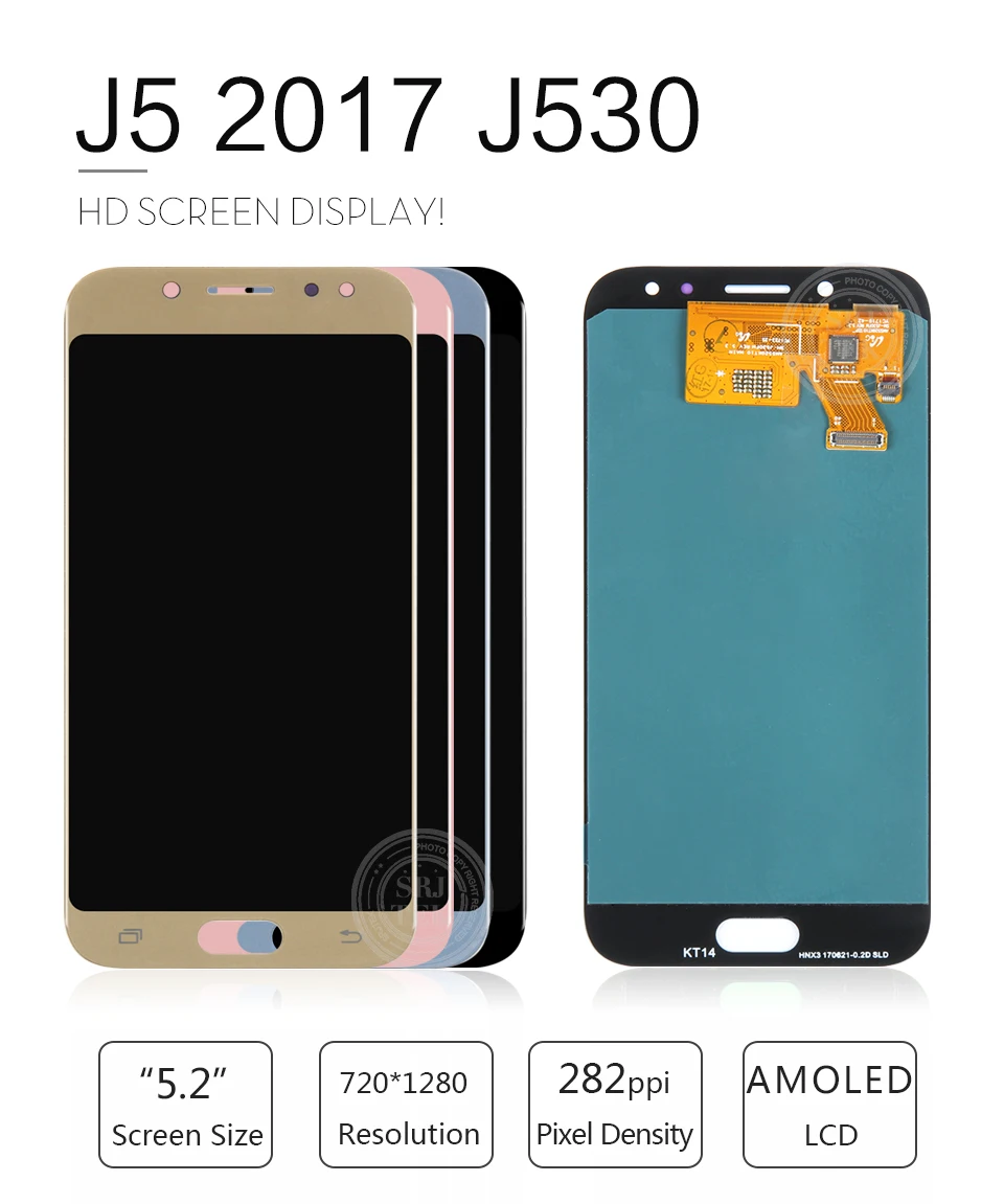 Супер AMOLED 5,2 сменный дисплей для SAMSUNG Galaxy J5 PRO J530 J530F lcd кодирующий преобразователь сенсорного экрана в сборе