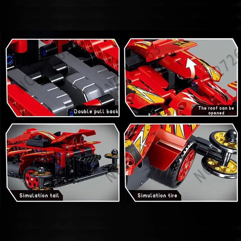 Мпц 420 шт. Багги технические тянуть обратно Мощность &quotсделай сам&quot игрушечные