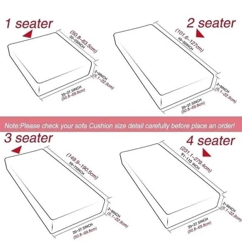 

Sofa Cushion Cover Elastic Jacquard Solid Color Sofa Cover Home Decoration Washable Removable Slipcover Couch Cover 1/2/3/4 Seat