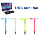 Креативный USB-вентилятор, гибкий портативный мини-вентилятор и USB-светодиодная лампа, Xiaomi Book для портативного зарядного устройства, ноутбука, компьютера, USB гаджеты FL