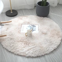 thick round plush carpet suitable for living room home decoration childrens bedroom floor carpet living room decoration