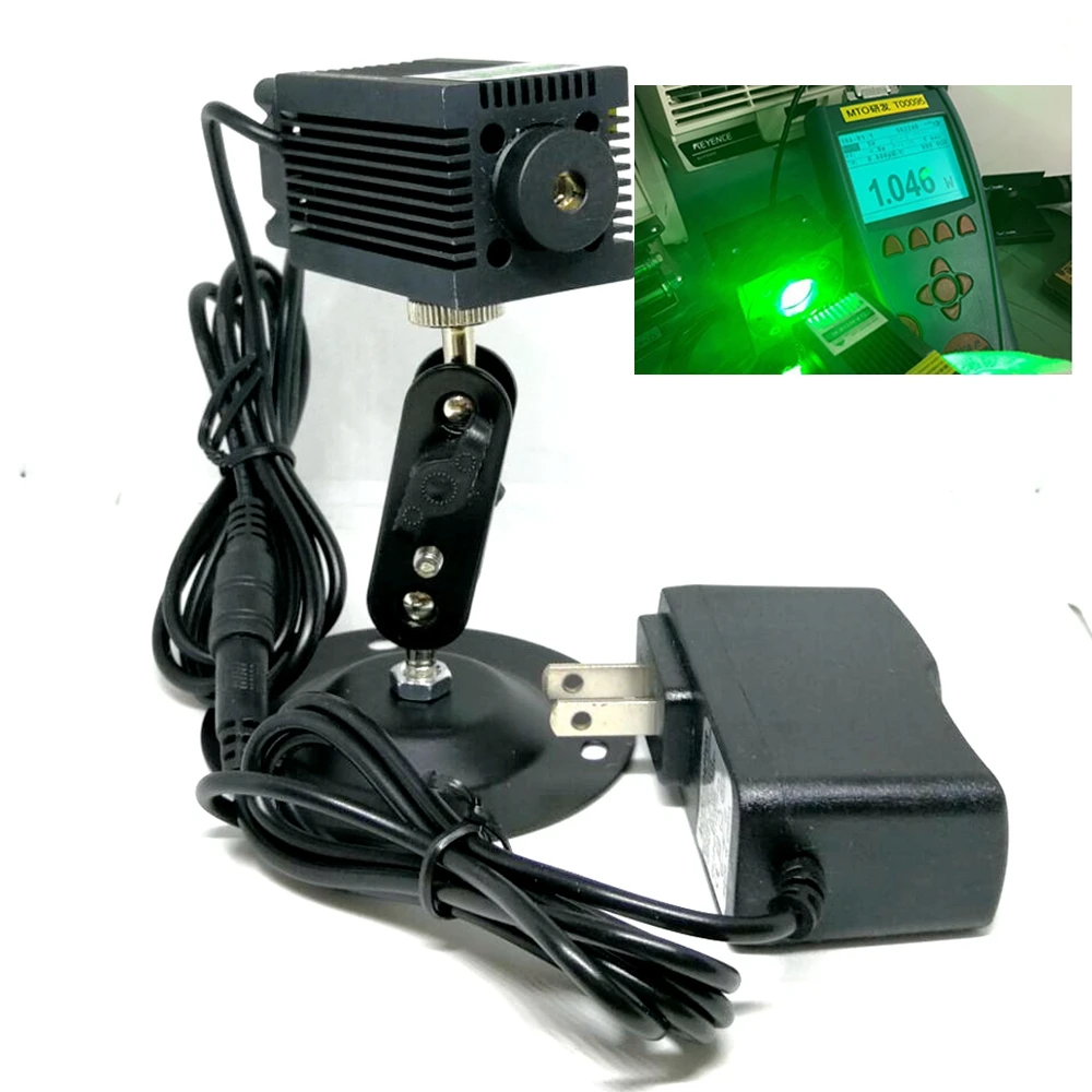 1000 нм МВт Фокусируемый Зеленый лазерный точечный модуль диоды 12 В мощность