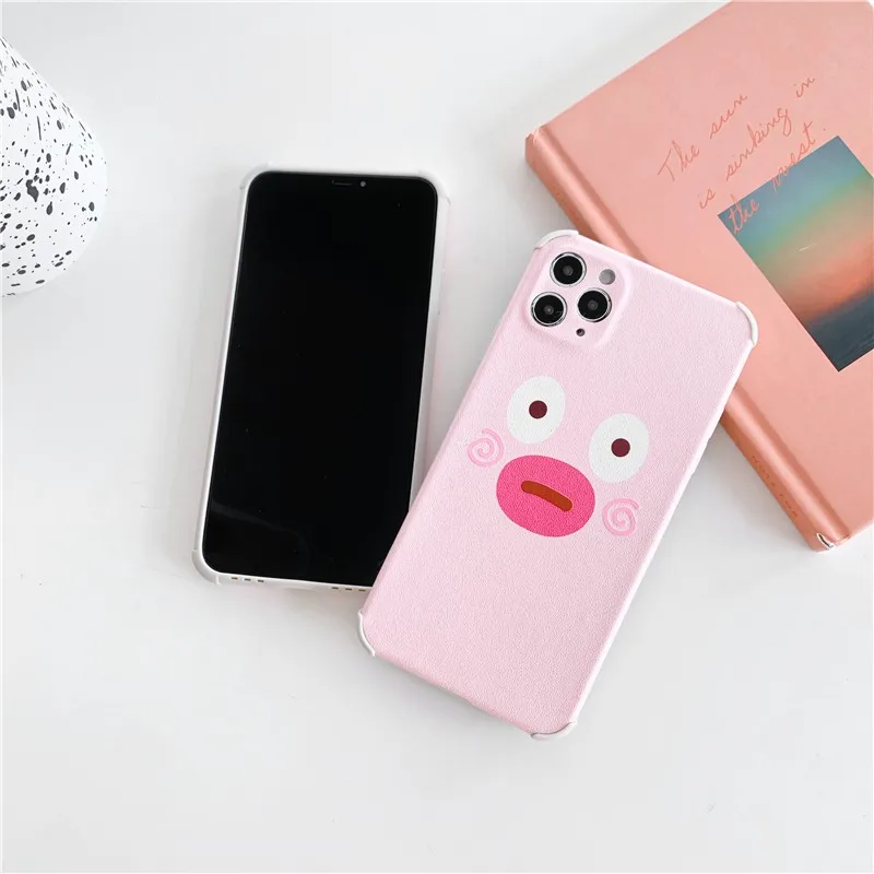 

Creative cartoon female soft Case For iPhone 11 12 Pro Max mini 7 8 Plus XR X XS MAX SE 2 luxury pu leather phone cover fundas