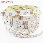 WS2813 светодиодная Пиксельная полоса 1 м5 м двойной сигнал 3060144 пикселейсветодиодовм, обновленная черно-белая печатная плата WS2812B, IP30IP65IP67 DC5V