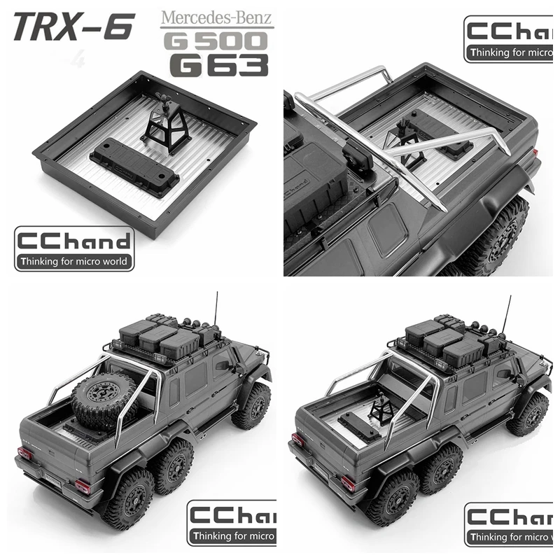 CCHAND металлическая задняя каретка грузила из нержавеющей стали для TRX 6 6X6 G63 TRX4 G500