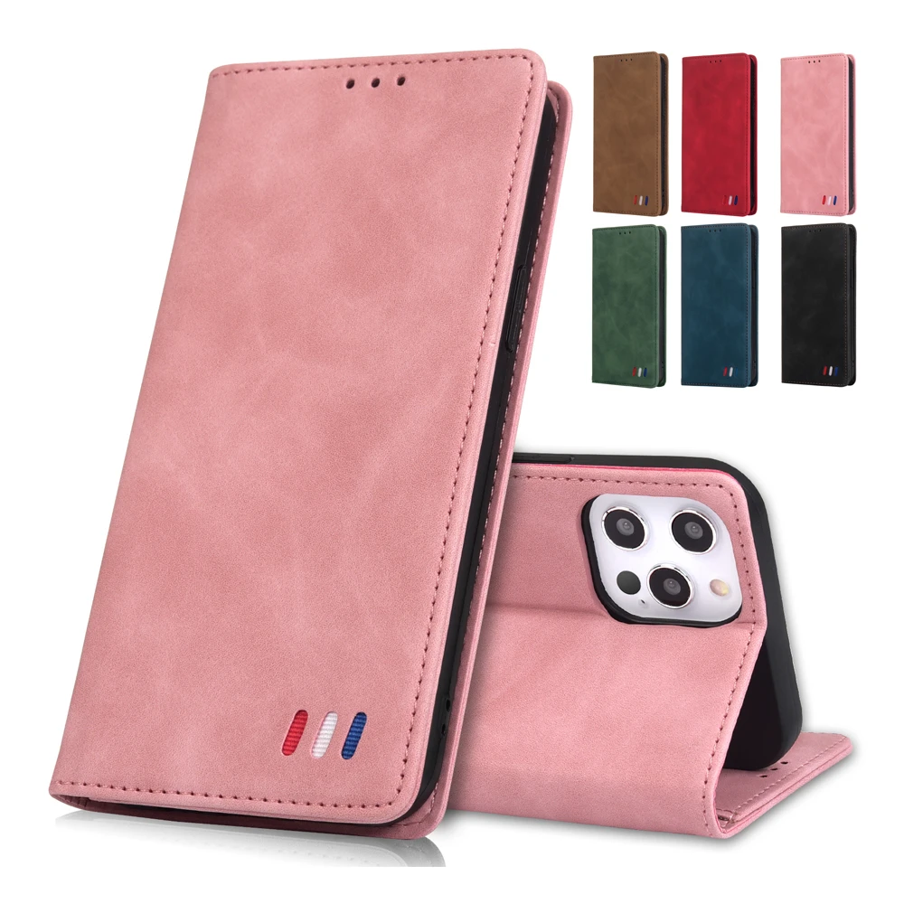 

Flip Cover For Samsung Galaxy A82 A72 A71 A70 A52 A51 A50 A42 A41 A40 A32 A30 A22 A21S A20E Card Holder [Soft TPU Shell] Case