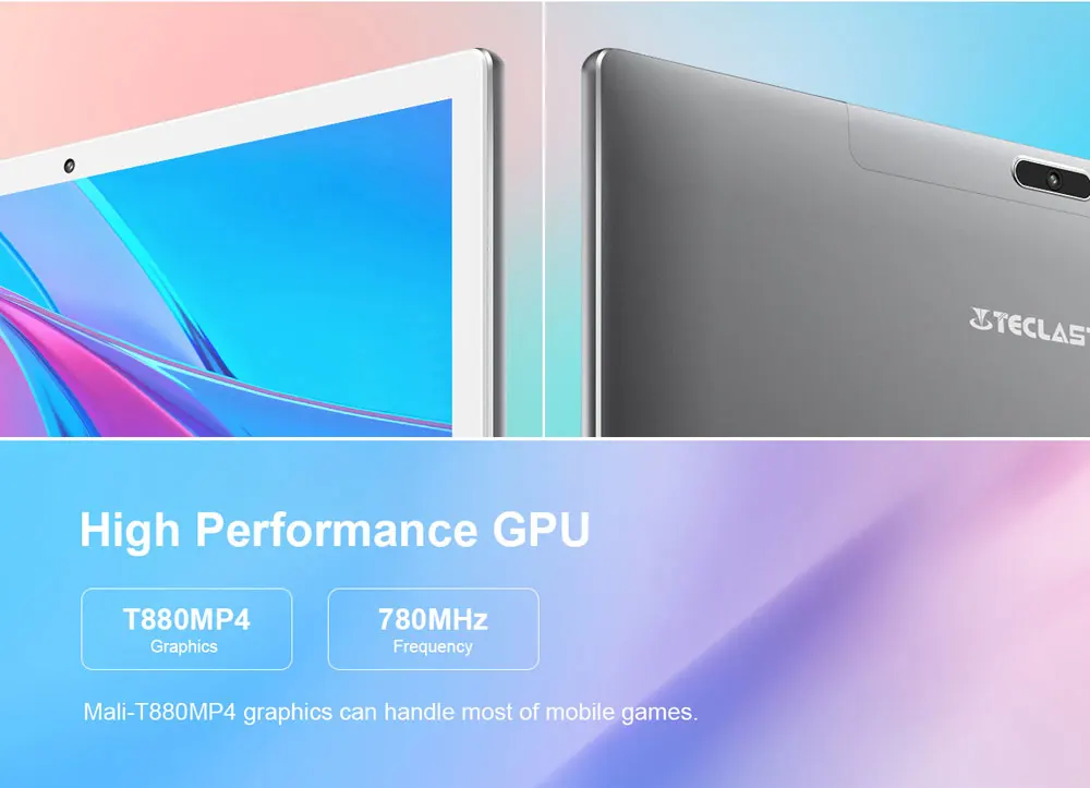Teclast M30 10.1 Inch 4G Android 8.0 MT6797X( X27) 1.4GHz Decore CPU 3GB RAM 64GB ROM 5.0MP+2.0MP Type-C Phone Call Tablet PC
