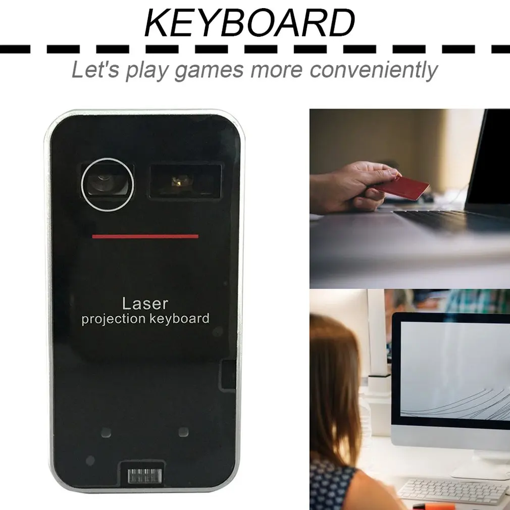 

Portable Wireless Virtual Laser Keyboard Mini Projection Keyboard for Windows For Mobile Phones