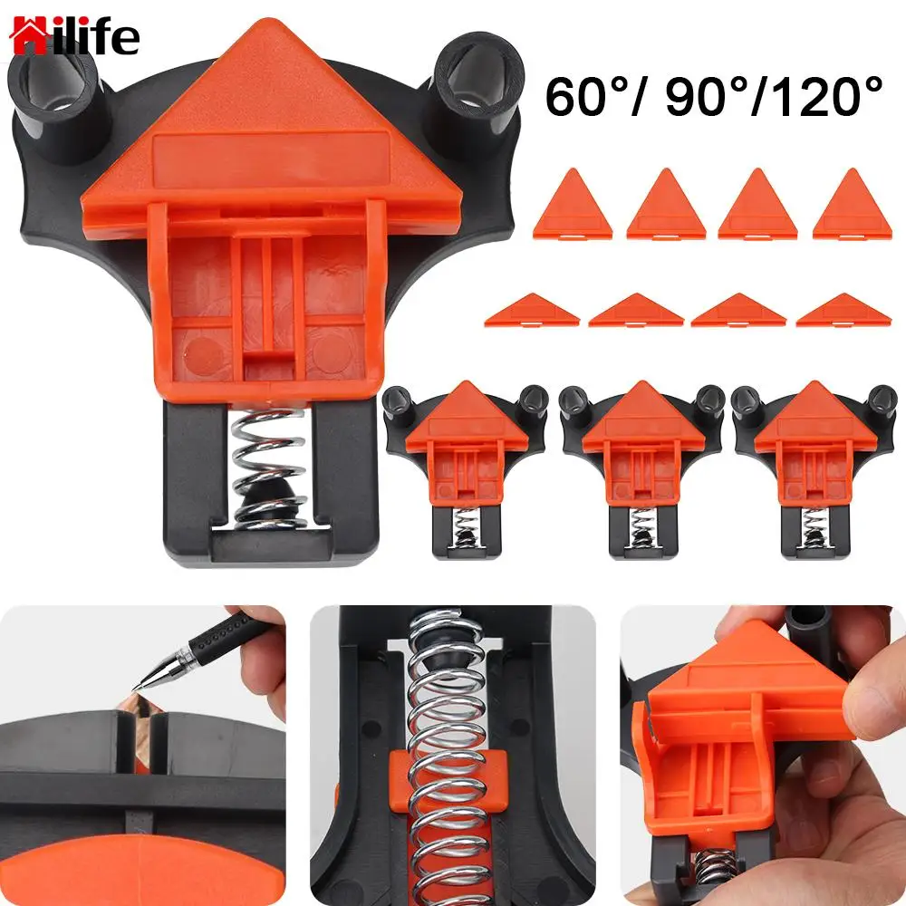 

Зажим для деревообработки, угловой зажим для рамки картины, зажим для ручного крепления на 60/90/120 градусов, угловой зажим «сделай сам»