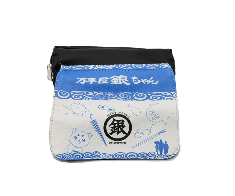 

Anime Gintama PU Leather Pencil Bag Multifunction Cosmetic Bag with Double-zipper