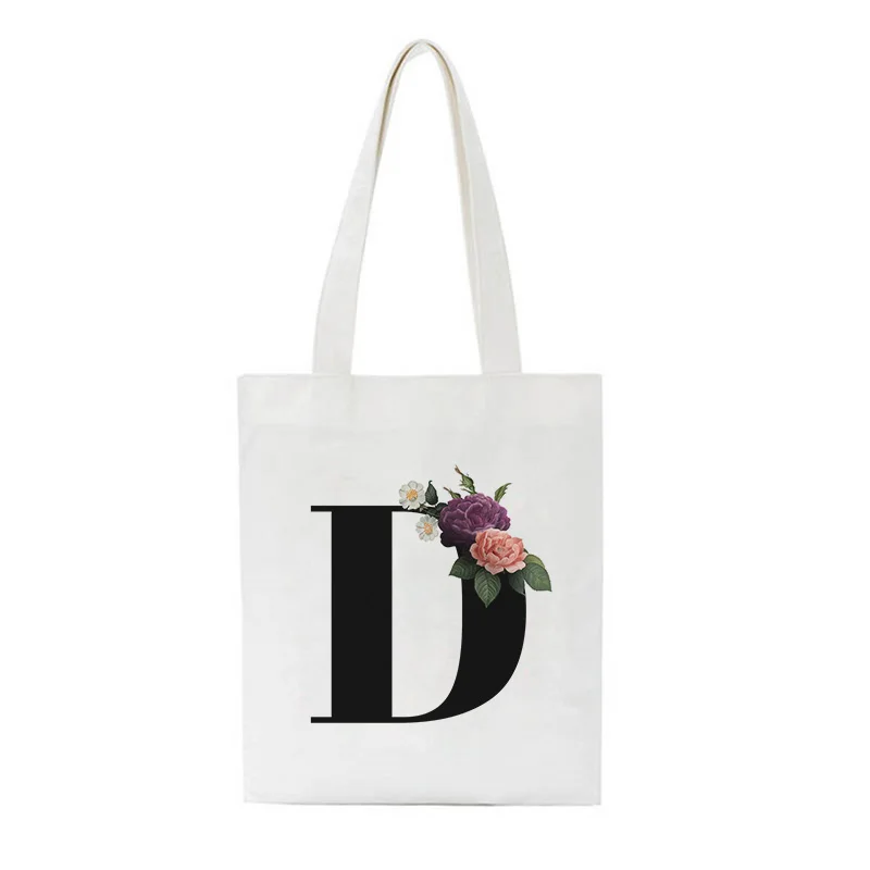 Сумка Ulzzang женская с буквой S и цветком Повседневная вместительная многоразовая