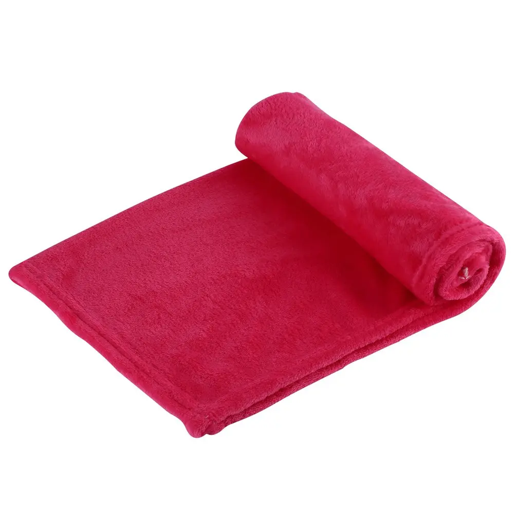 Одноцветное одеяло коралловый флис удобные спальные подушки на кровать