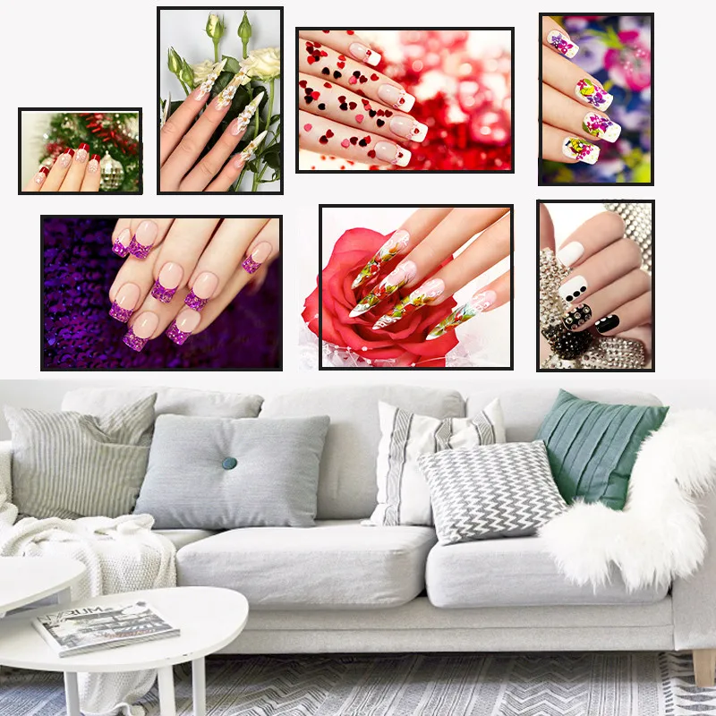 

Modern Nail Salon Home Decor Wall Art Nordic Canvas Painting Figure Personalized Print Poster L Bedroom Living Room Picture