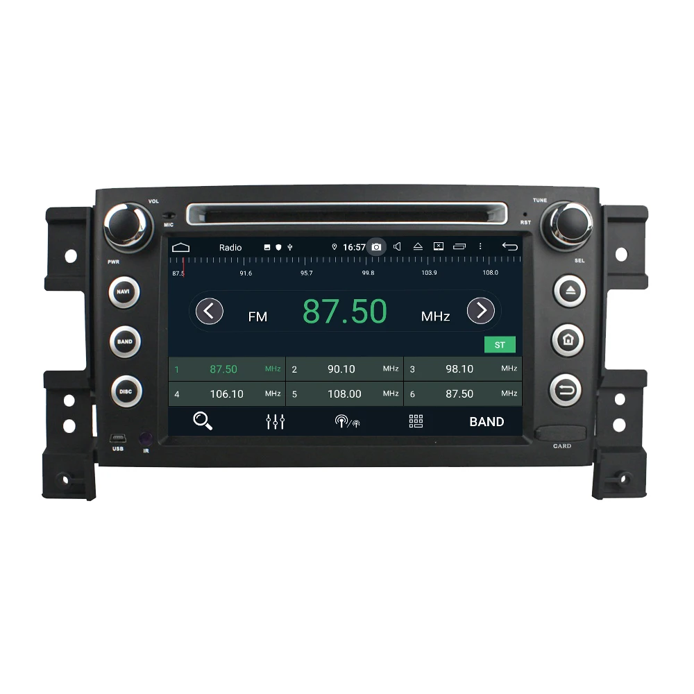 Автомобильный DVD-проигрыватель 8 ядер 7 дюймов 2 Din Android 9 0 для Suzuki Vitara 2005-2011